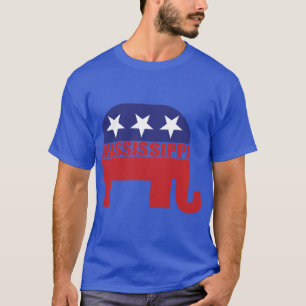 Camiseta Elefante Republicano de Misisipi