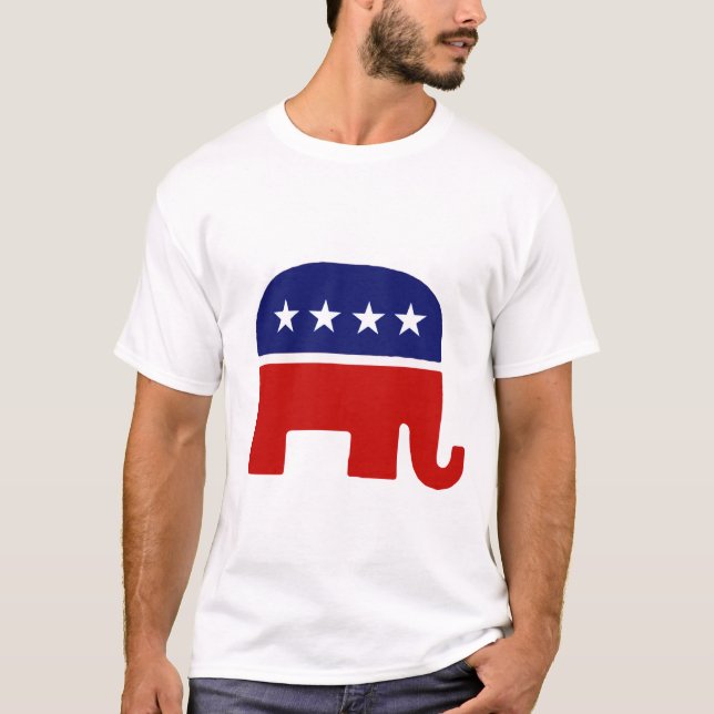 Camiseta Elefante republicano del elefante/GOP (Anverso)