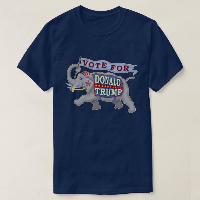 Camiseta Elefante republicano Donald Trump presidente 2024 (Diseño del anverso)