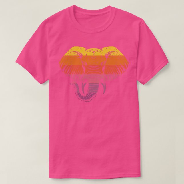 Camiseta Elefante retro (Diseño del anverso)