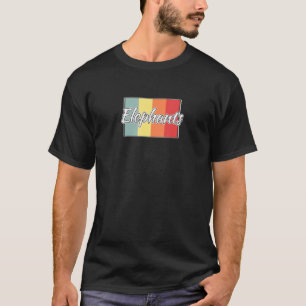 Camiseta Elefante Retro Animal Safari Tee africano