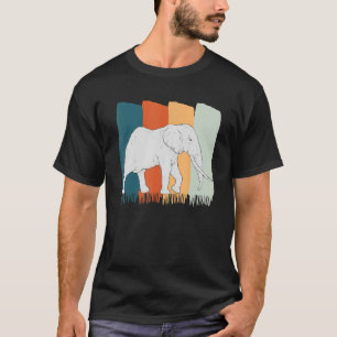 Camiseta Elefante retro animal salvaje Safari Africa
