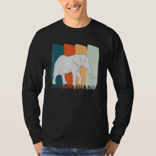 Camiseta Elefante retro animal salvaje Safari Africa