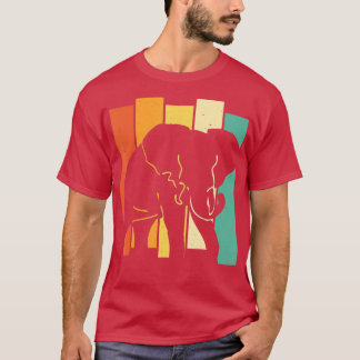 Camiseta Elefante retro Elefante de vida salvaje Elefante Á