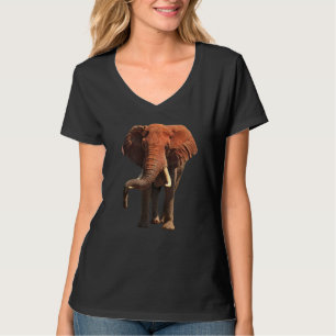 Camiseta Elefante Rojo en Kenia África