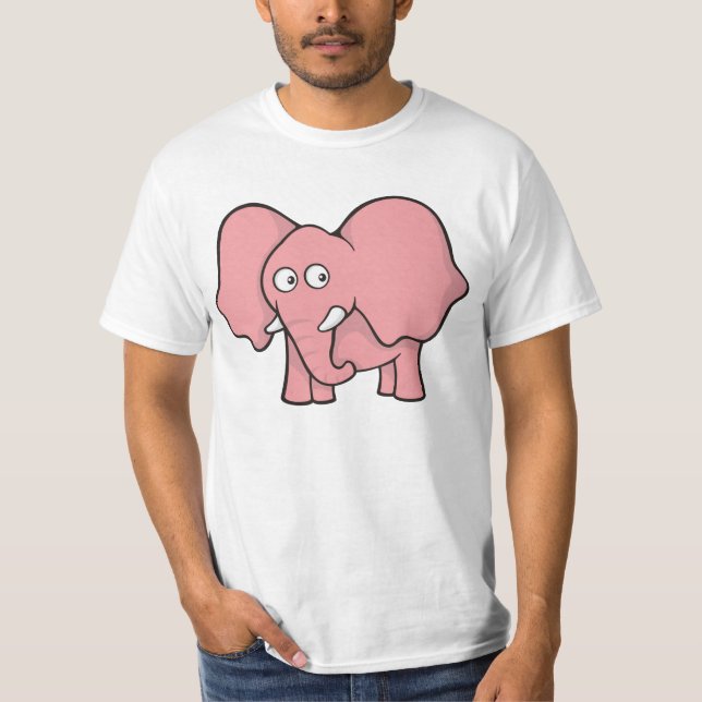 Camiseta Elefante rosa (Anverso)