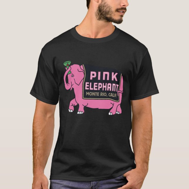 Camiseta Elefante rosa (Anverso)
