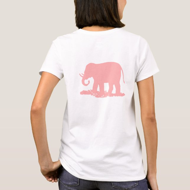 Camiseta Elefante rosa (Reverso)