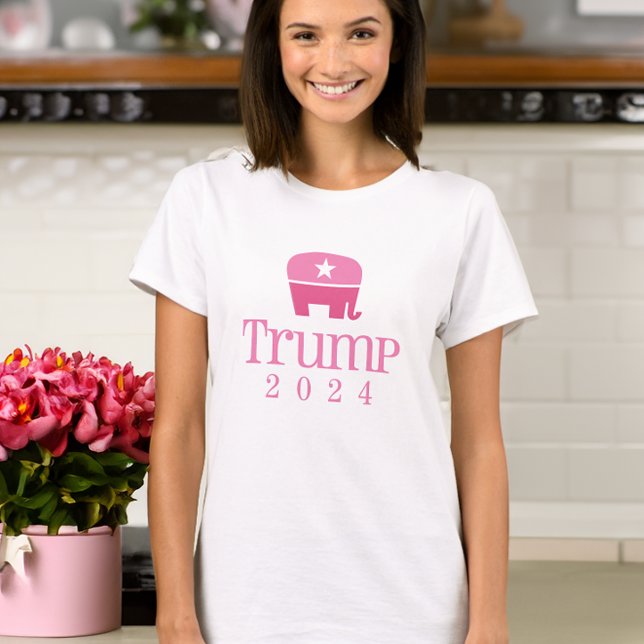 Camiseta Elefante rosa de Trump 2024 (trump 2024 shirts and gifts for women)