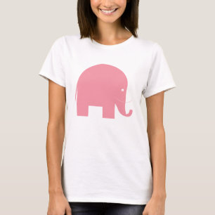 Camiseta Elefante rosado