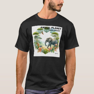 Camiseta Elefante salvaje en la naturaleza impreso - Arte a