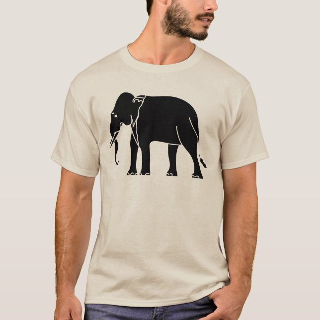 Camiseta Elefante siamés (Anverso)