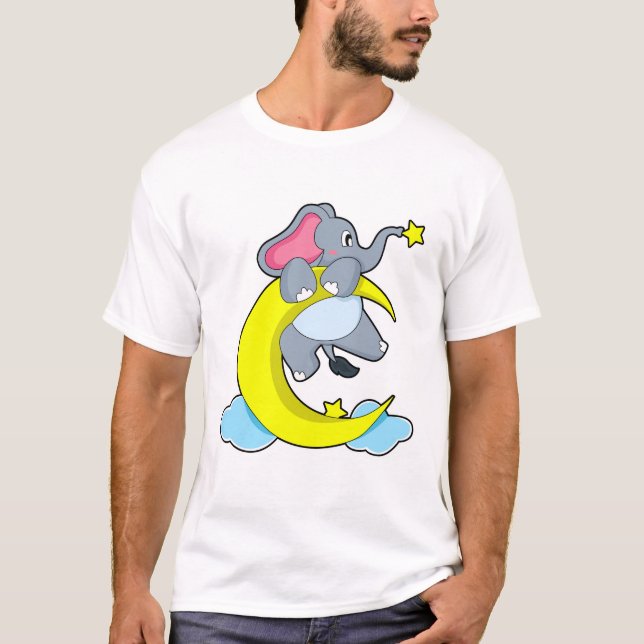 Camiseta Elefante sobre las nubes (Anverso)