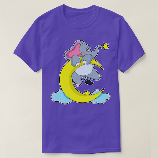 Camiseta Elefante sobre las nubes (Diseño del anverso)
