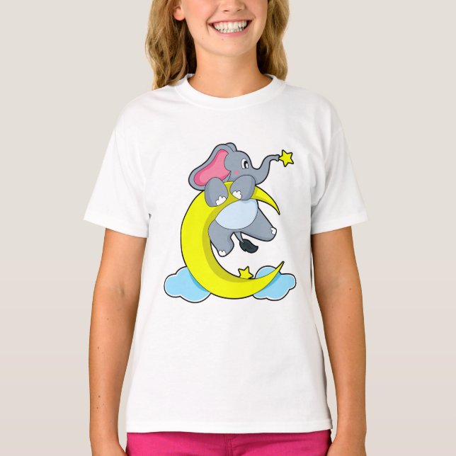 Camiseta Elefante sobre las nubes (Anverso)