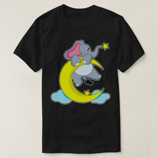 Camiseta Elefante Sobre Las Nubes (Diseño del anverso)