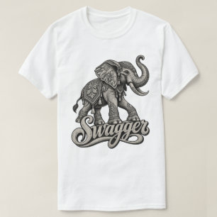 Camiseta Elefante Swagger Vintage Boho Decorado Animal