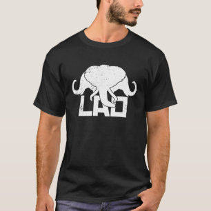 Camiseta Elefante titular LAO Reino Original de Laos Fla