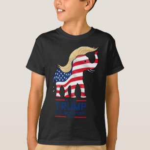 Camiseta Elefante Trump Republicano Mantener América Grande
