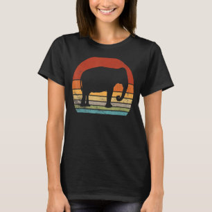 Camiseta Elefante Vintage Retro Elephant Silhouette Animal