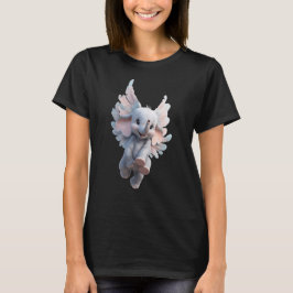 Camiseta Elefante Volador Adorable con Alas | Elefante Bebé