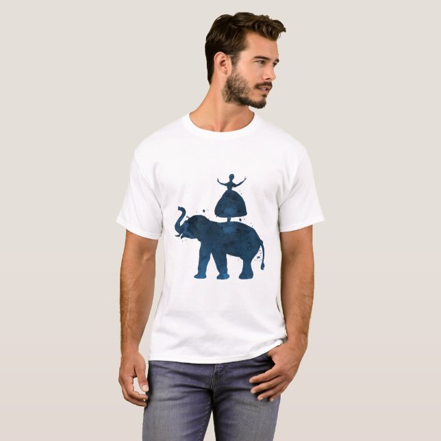 Camiseta Elefante y bailarina (Anverso completo)