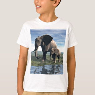 Camiseta Elefante y bebé