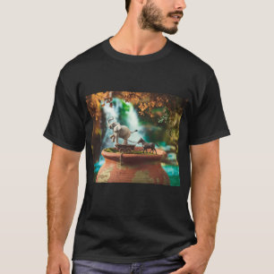 Camiseta "Elefante y caballo juguetón de equilibrio"