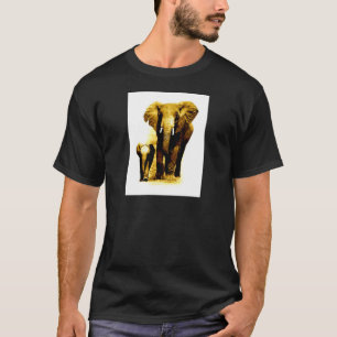 Camiseta Elefante y elefante bebé