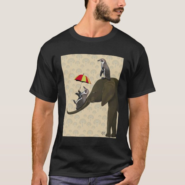 Camiseta Elefante y pingüinos (Anverso)