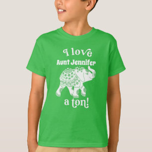 Camiseta Elefante: Yo amo a los niños tontos
