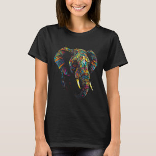 Camiseta Elefante zoológico colorido