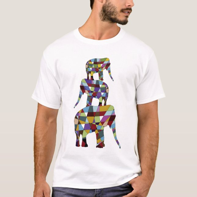 Camiseta Elefantes afortunados (Anverso)