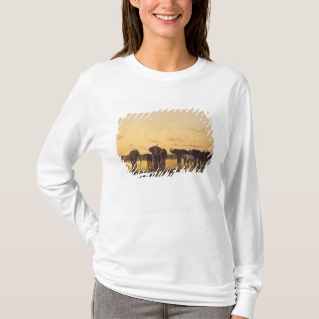 Camiseta Elefantes africanos (Anverso)