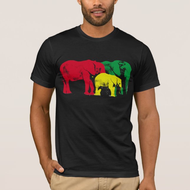 Camiseta Elefantes africanos de Brad Scott (Anverso)