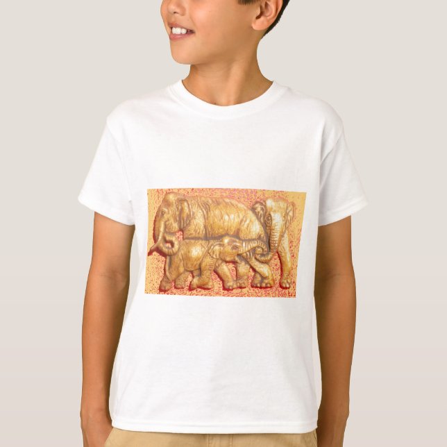 Camiseta Elefantes africanos de la Mara en peligro de extin (Anverso)