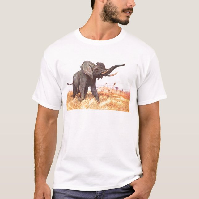 Camiseta Elefantes animales de la Selva Africana Safari (Anverso)
