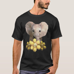 Camiseta Elefantes artísticos Animales África Sol asiático 