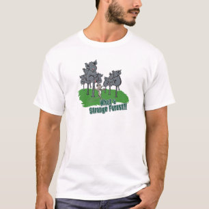 Camiseta elefantes asustados de ratón divertido bosque vect