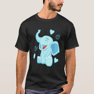 Camiseta Elefantes Azules, mujeres, Chicas de ropa