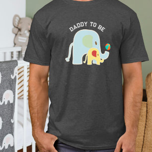 Camiseta Elefantes con pelota de playa para futuro papá