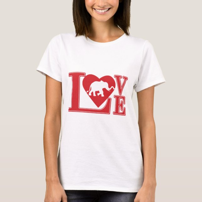 Camiseta Elefantes de amor (Anverso)
