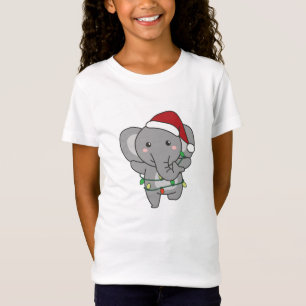 Camiseta Elefantes de animales de invierno de Navidades ele