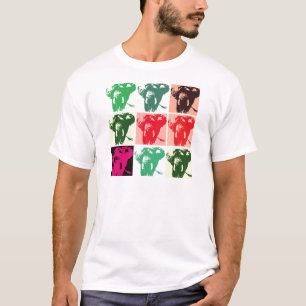 Camiseta Elefantes de arte pop