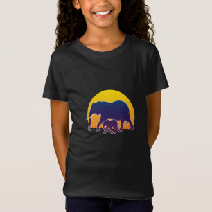 Camiseta Elefantes de la puesta del sol