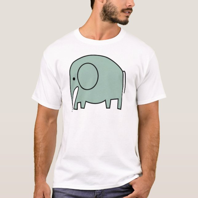 CAMISETA ELEFANTES DE LA VERDE MENTA (Anverso)