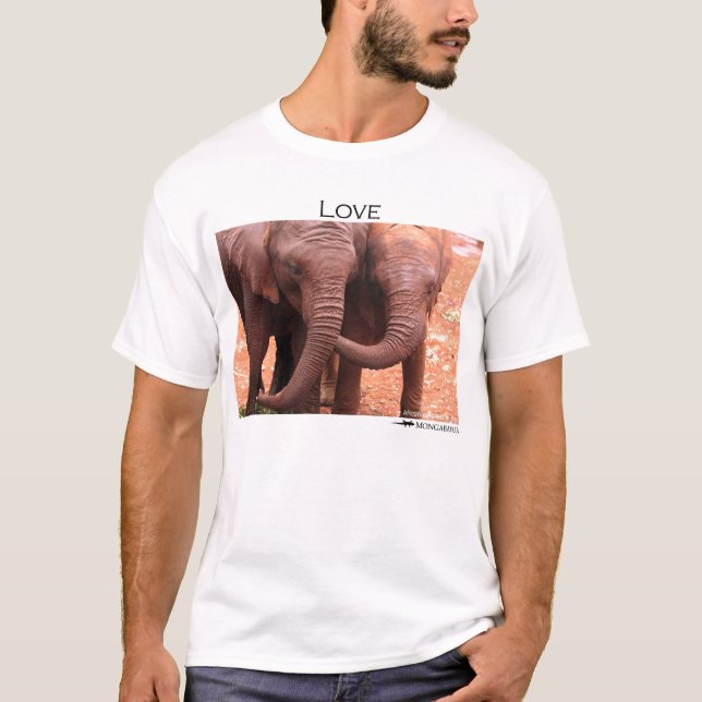 Camiseta Elefantes del "amor" (Anverso)