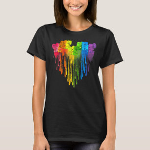Camiseta Elefantes Dripping Heart Lgbt