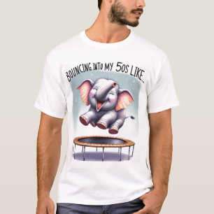Camiseta Elefantes elásticos: ¡Una Trampolina a 50!