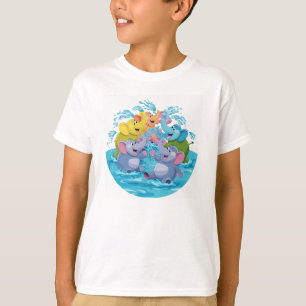 Camiseta Elefantes en una diversión aplastante